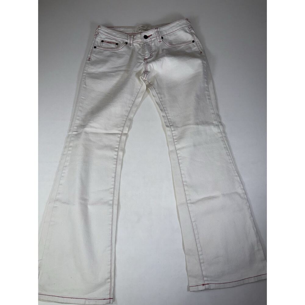Vintage Y2K slim bootcut Fusion jeans in white Size 11